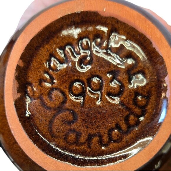 Vintage Pottery Teapot, Clay Pottery Drip Glazed, Single Cup Teapot, Hand Made, - Picture 9 of 9